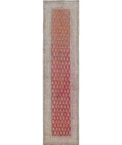 Tabriz 3'2'' X 13'0'' Hand-Knotted Wool Rug 3'2'' x 13'0'' (95 X 390) / Red / Beige