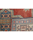 Kazak 3' 2" X 3' 5" Hand-Knotted Wool Rug 3' 2" X 3' 5" (97 X 104) / Red / Ivory