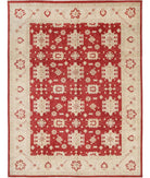 Kazak 8' 11" X 11' 9" Hand-Knotted Wool Rug 8' 11" X 11' 9" (272 X 358) / Red / Ivory