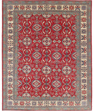 Kazak 10' 2" X 12' 9" Hand-Knotted Wool Rug 10' 2" X 12' 9" (310 X 389) / Red / Ivory