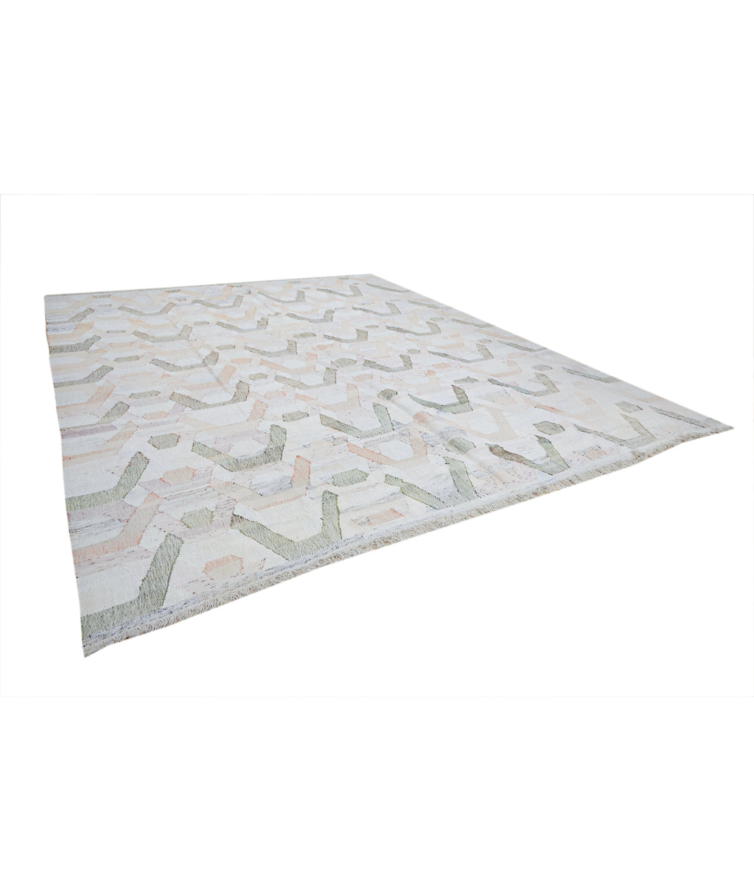 Lily 12' 0" X 14' 8" Hand-Knotted Cotton Kilim 12' 0" X 14' 8" (366 X 447) / Multi / Multi
