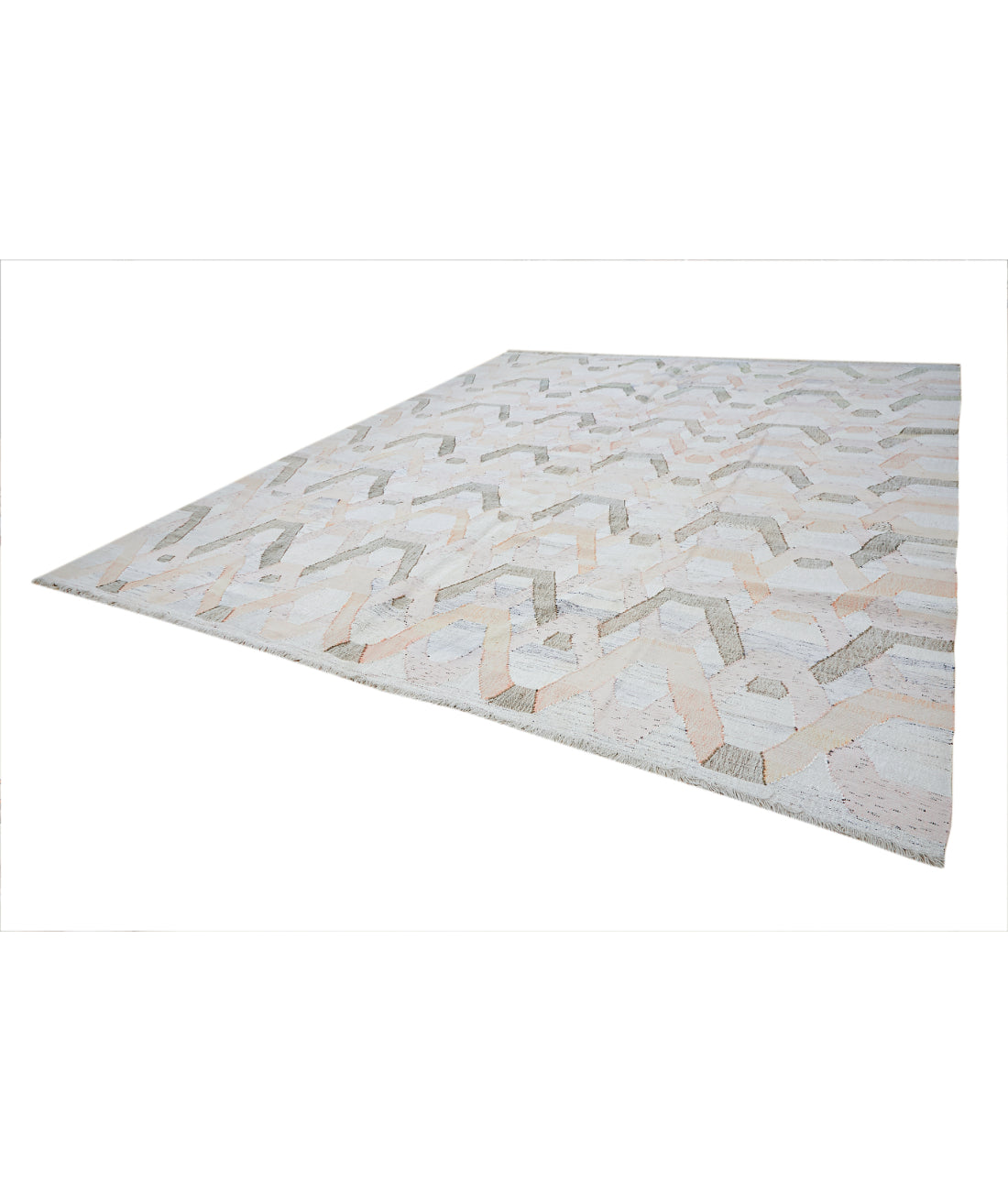 Lily 12' 0" X 14' 8" Hand-Knotted Cotton Kilim 12' 0" X 14' 8" (366 X 447) / Multi / Multi