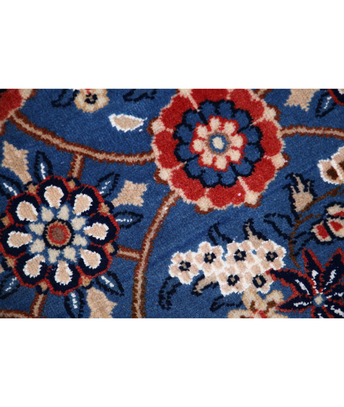 Varamin 6'10'' X 9'5'' Hand-Knotted Wool Rug 6'10'' x 9'5'' (205 X 283) / Blue / Red