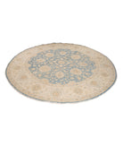 Ziegler 7' 11" X 7' 11" Hand-Knotted Wool Rug 7' 11" X 7' 11" (241 X 241) / Blue / Ivory