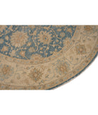 Ziegler 7' 11" X 7' 11" Hand-Knotted Wool Rug 7' 11" X 7' 11" (241 X 241) / Blue / Ivory