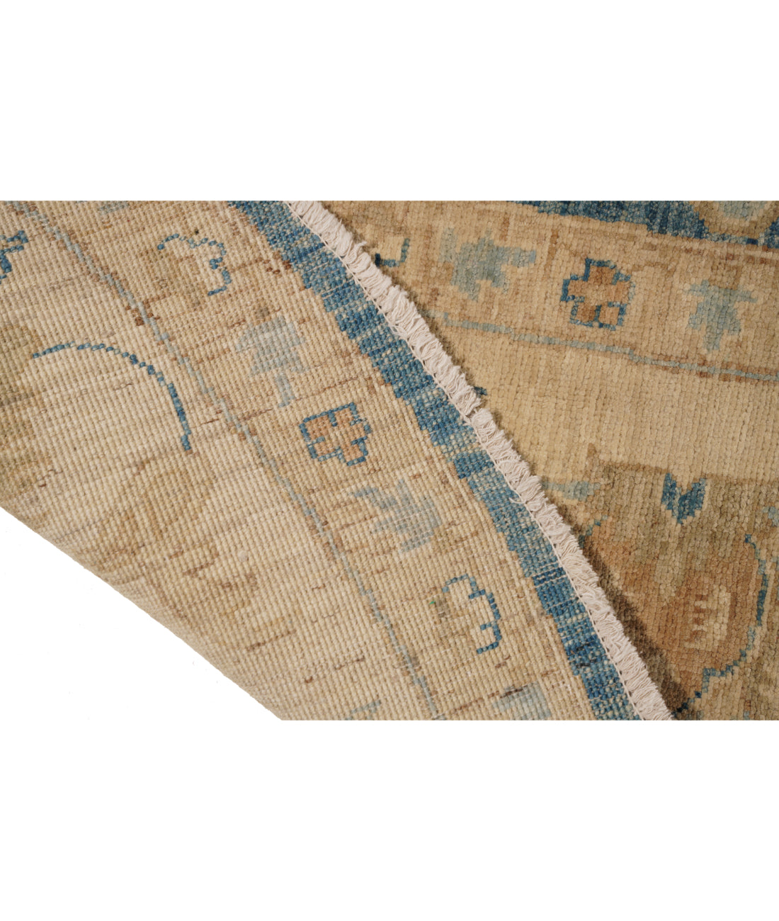 Ziegler 7' 11" X 7' 11" Hand-Knotted Wool Rug 7' 11" X 7' 11" (241 X 241) / Blue / Ivory