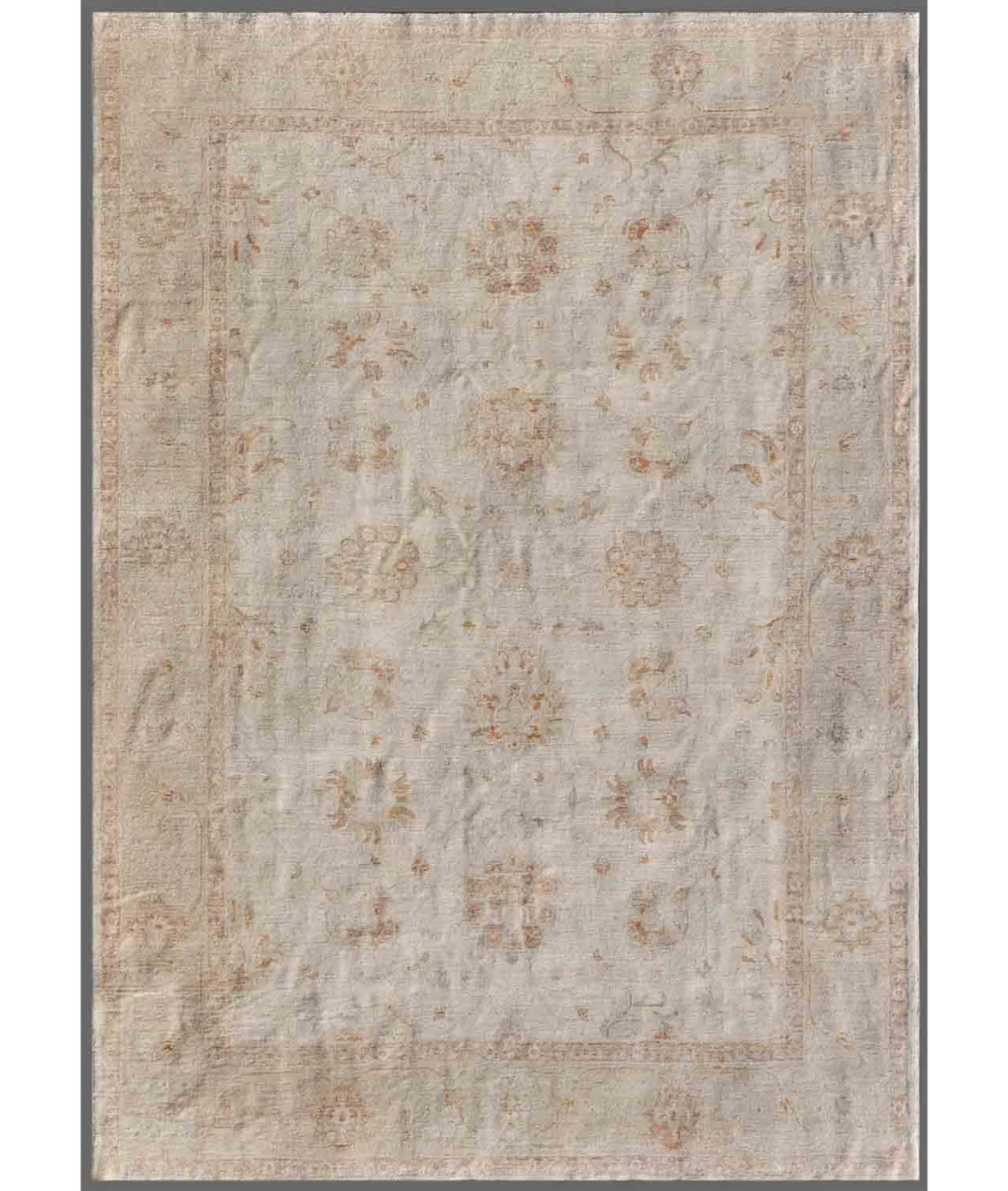 Hand Knotted Ziegler Wool Rug 3' 1" X 4' 8" 3' 1" X 4' 8" (94 X 142) / Ivory / Red