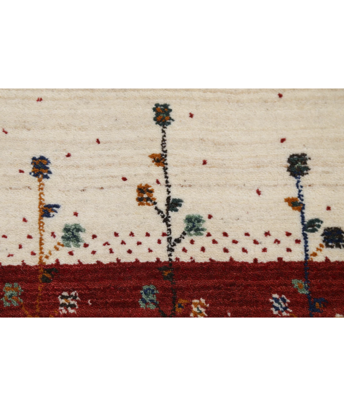 Hand Made Lori Wool Rug 4' 8" X 6' 6" 4' 8" X 6' 6" (142 X 198) / Ivory / Ivory