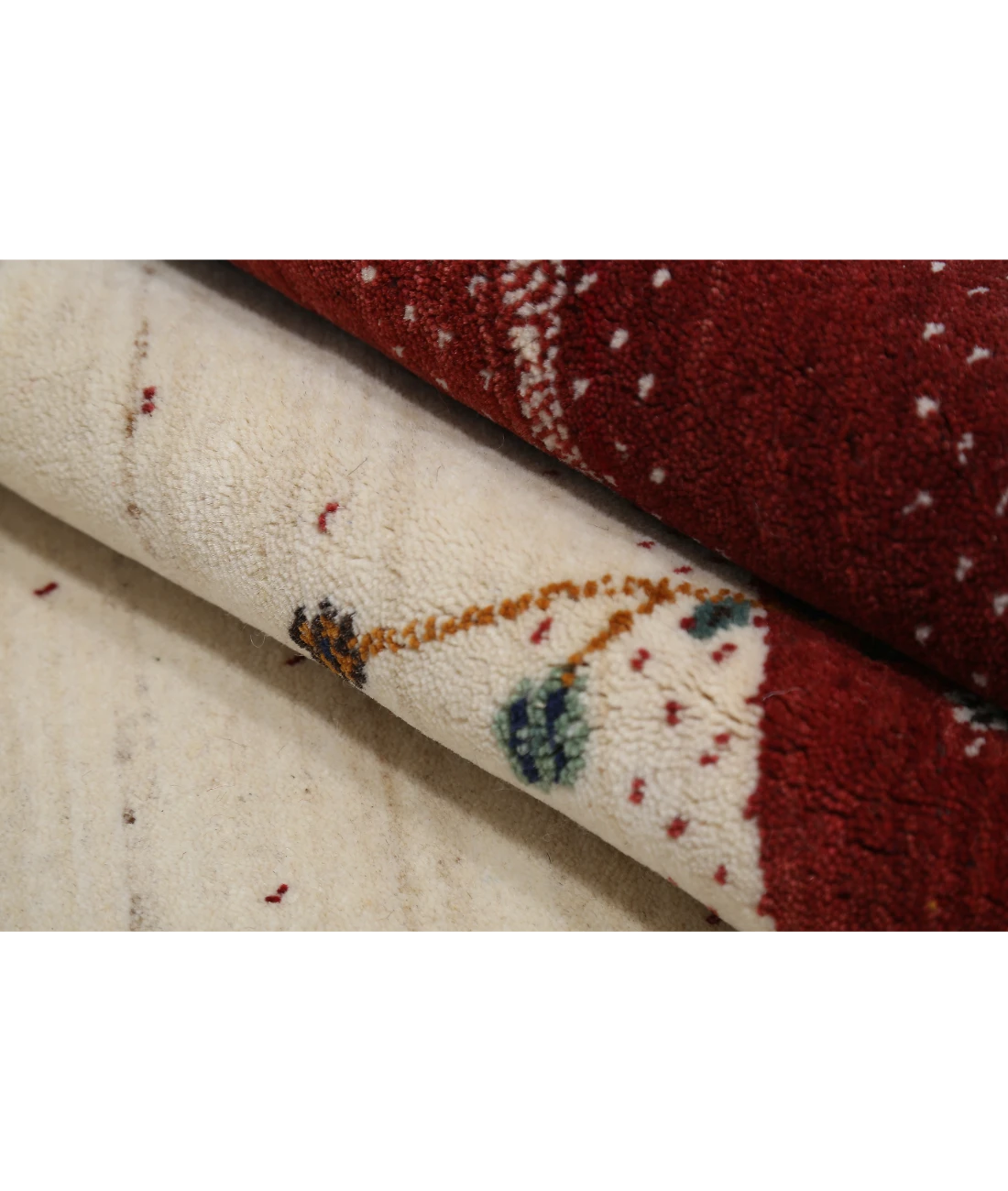 Hand Made Lori Wool Rug 4' 8" X 6' 6" 4' 8" X 6' 6" (142 X 198) / Ivory / Ivory