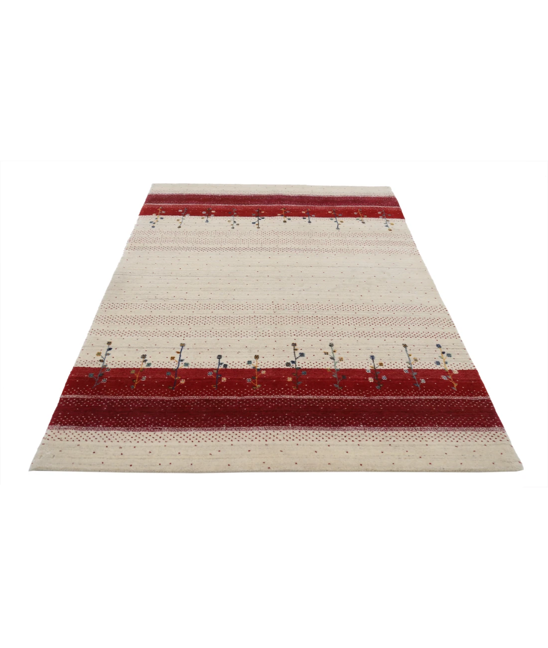 Hand Made Lori Wool Rug 5' 3" X 7' 6" 5' 3" X 7' 6" (160 X 229) / Ivory / Ivory