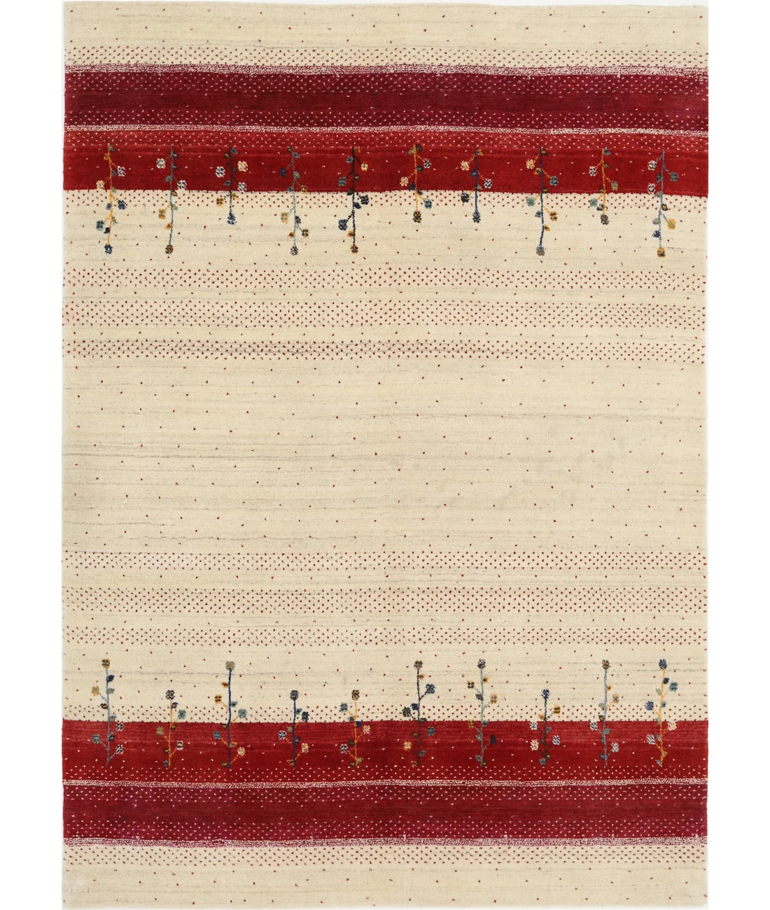 Hand Made Lori Wool Rug 5' 3" X 7' 6" 5' 3" X 7' 6" (160 X 229) / Ivory / Ivory