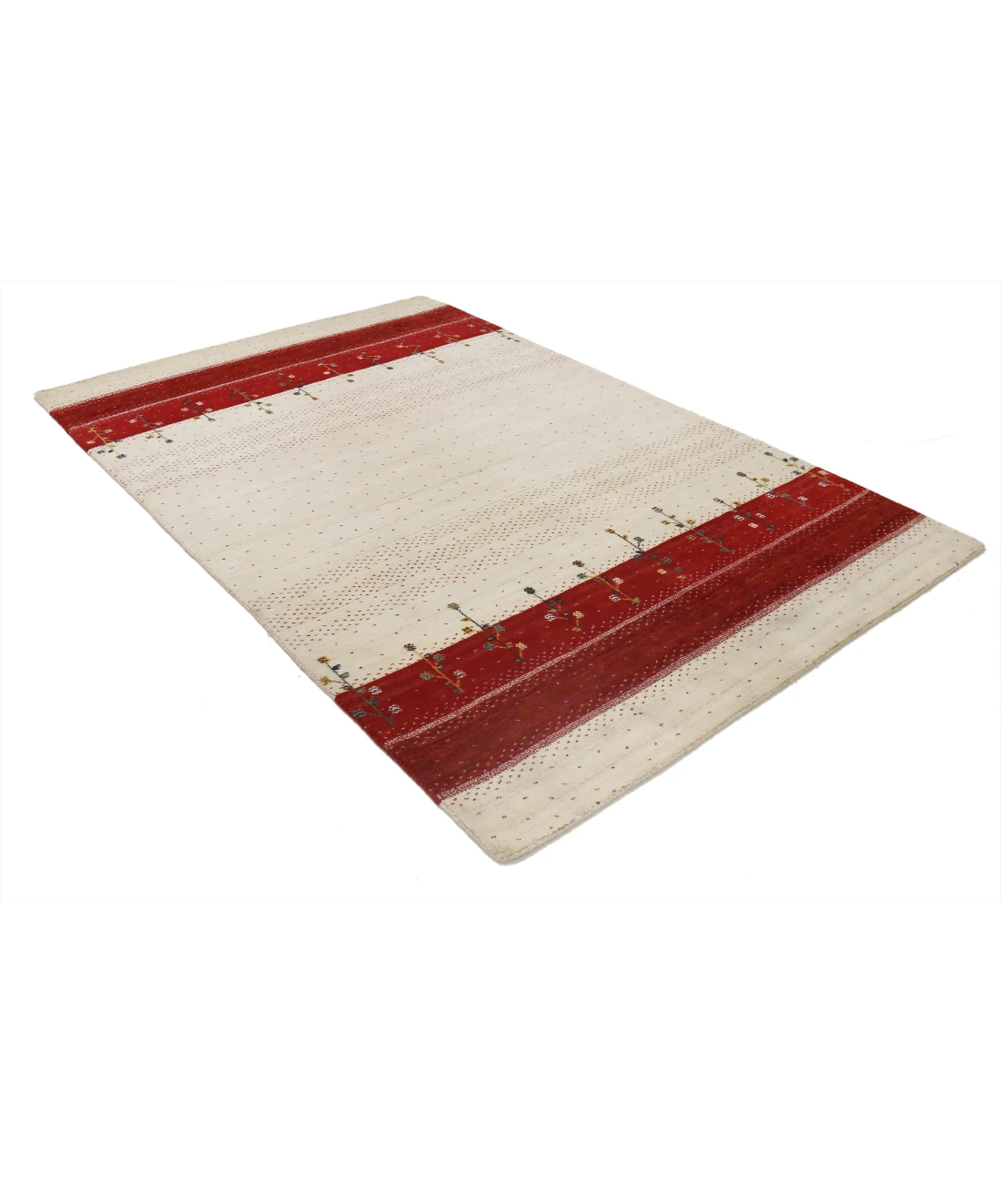 Hand Made Lori Wool Rug 5' 1" X 8' 0" 5' 1" X 8' 0" (155 X 244) / Ivory / Ivory