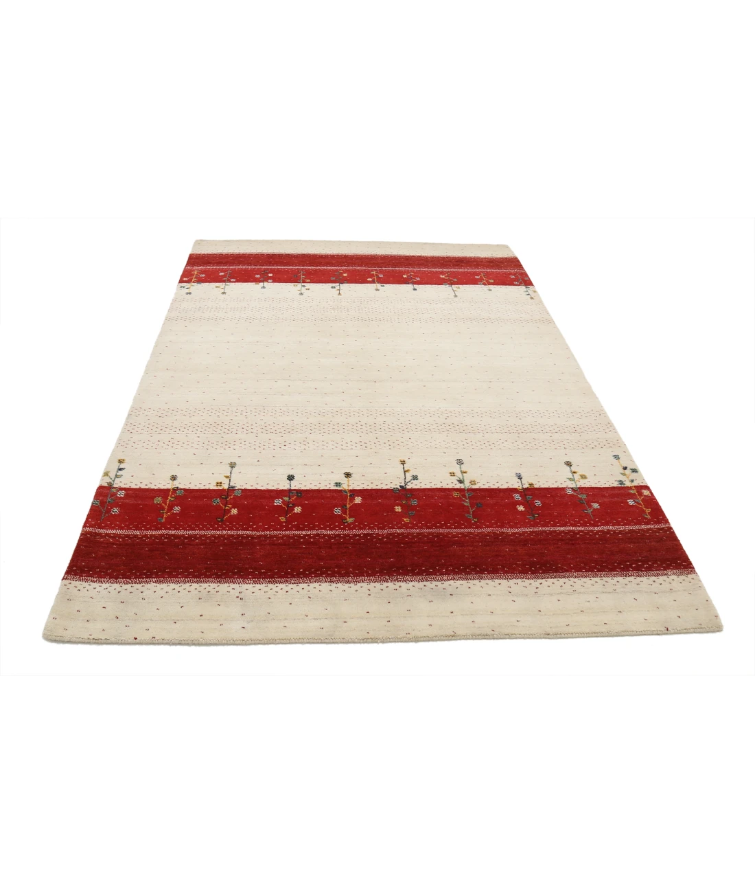 Hand Made Lori Wool Rug 5' 1" X 8' 0" 5' 1" X 8' 0" (155 X 244) / Ivory / Ivory
