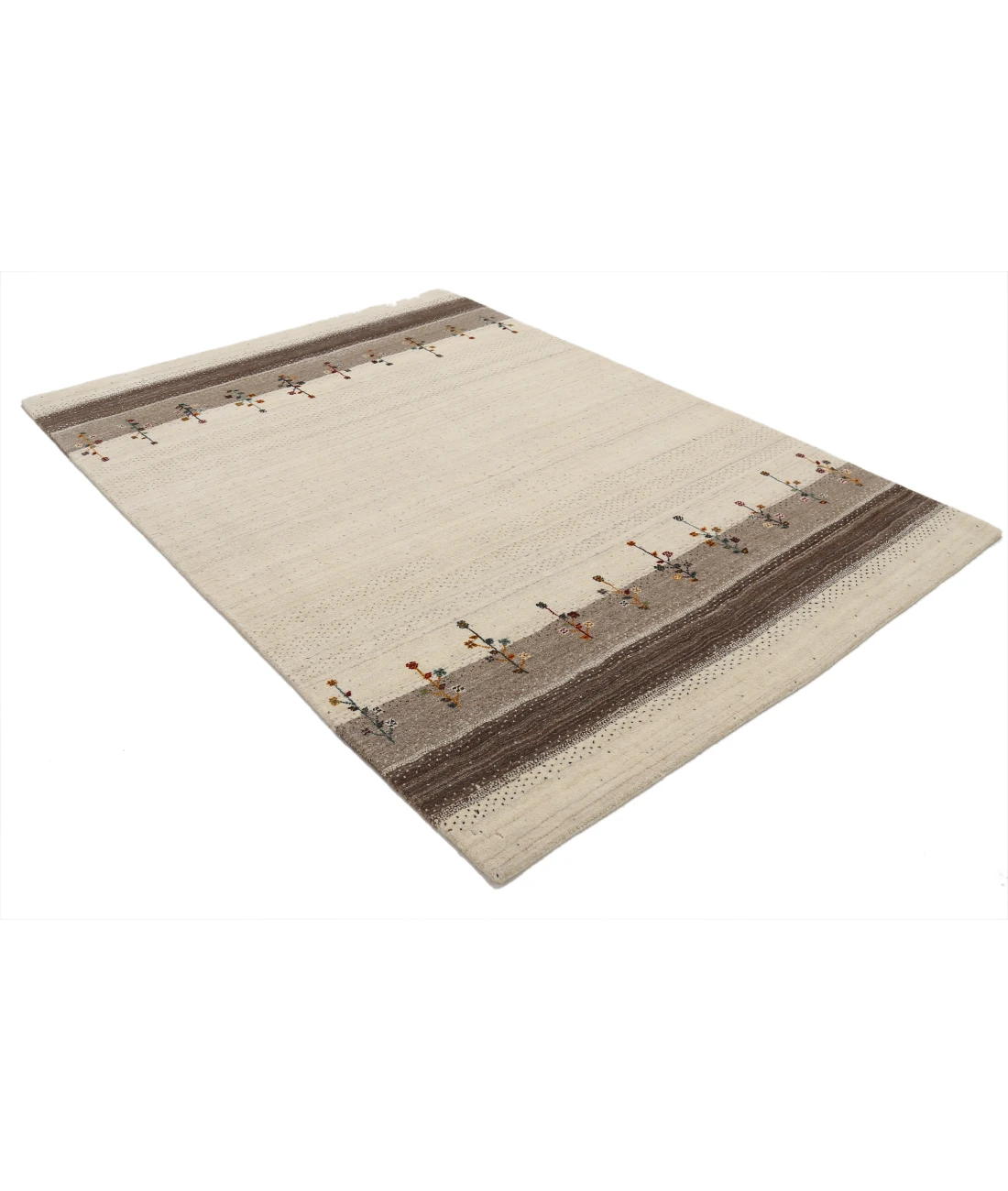 Hand Made Lori Wool Rug 5' 7" X 7' 9" 5' 7" X 7' 9" (170 X 236) / Ivory / Ivory