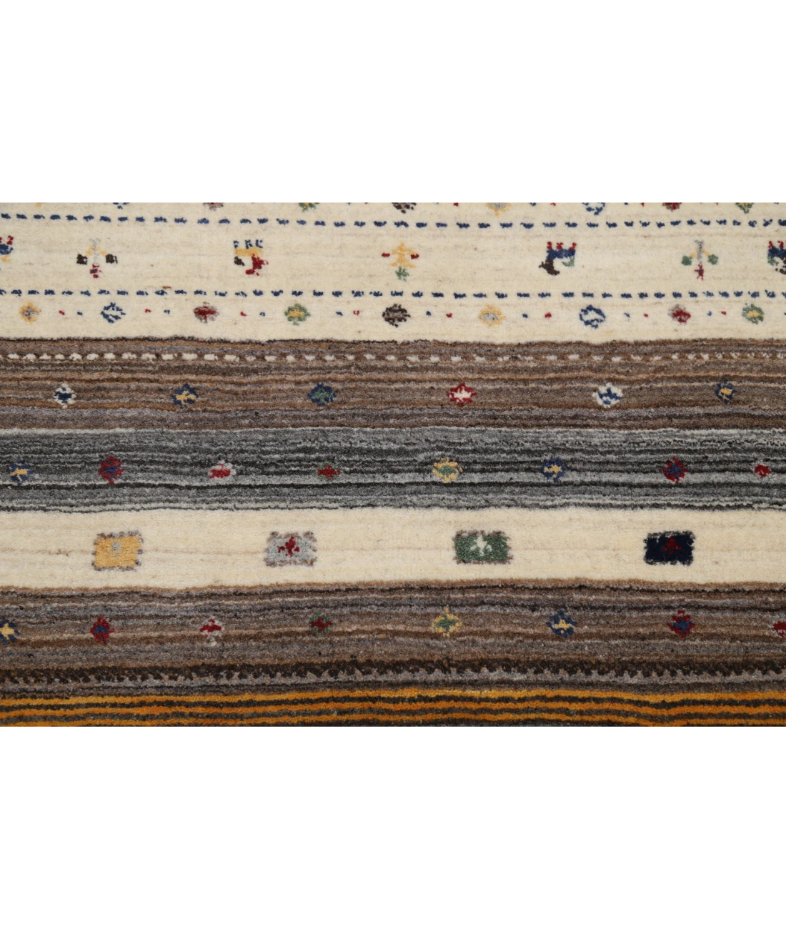 Hand Made Lori Wool Rug 4' 0" X 5' 11" 4' 0" X 5' 11" (122 X 180) / Ivory / Ivory