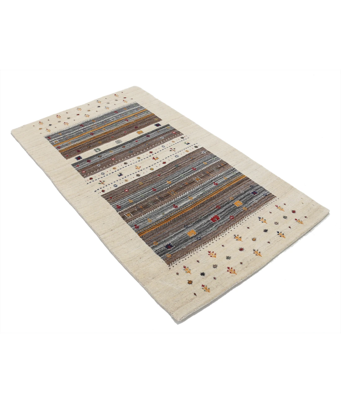 Hand Made Lori Wool Rug 3' 0" X 5' 3" 3' 0" X 5' 3" (91 X 160) / Ivory / Ivory
