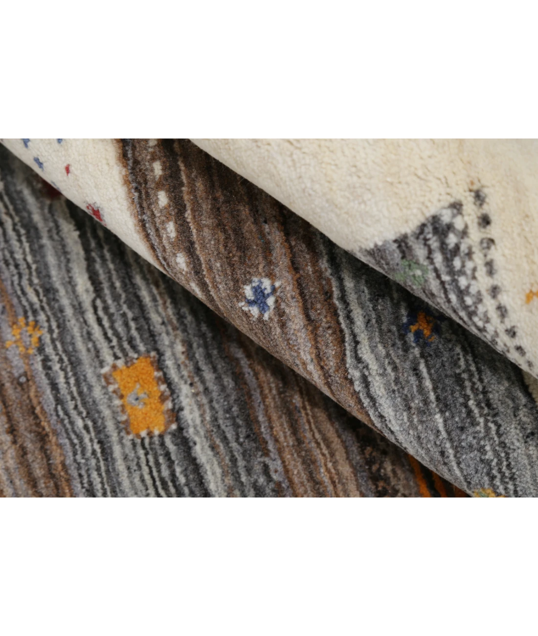 Hand Made Lori Wool Rug 4' 1" X 5' 11" 4' 1" X 5' 11" (124 X 180) / Ivory / Ivory
