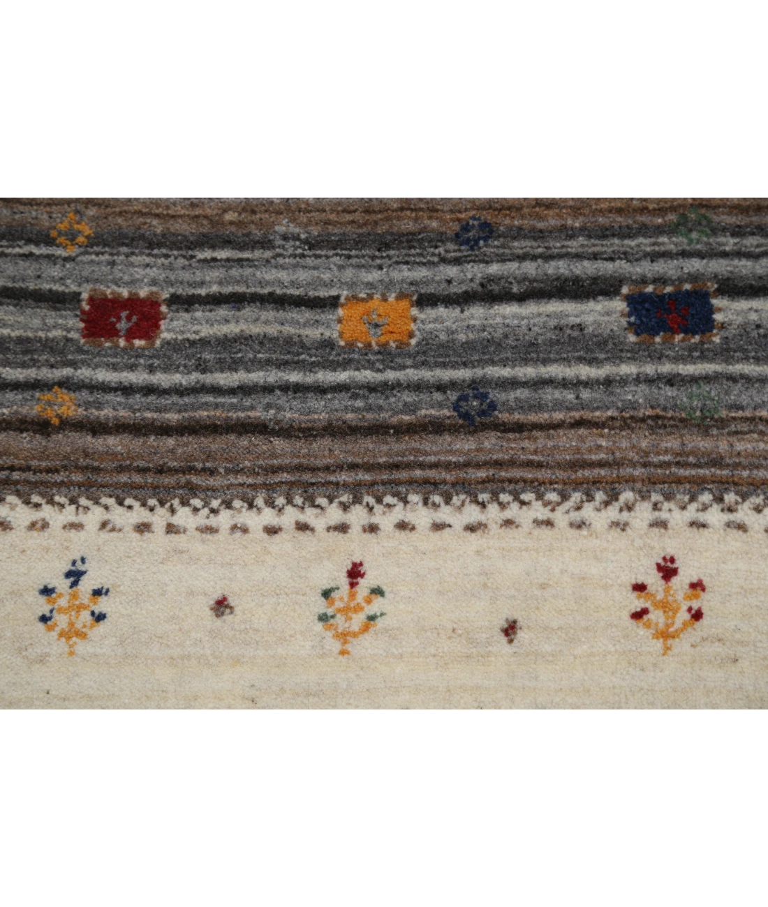 Hand Made Lori Wool Rug 4' 0" X 5' 10" 4' 0" X 5' 10" (122 X 178) / Ivory / Ivory