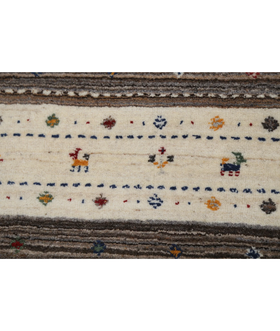 Hand Made Lori Wool Rug 4' 0" X 5' 11" 4' 0" X 5' 11" (122 X 180) / Ivory / Ivory