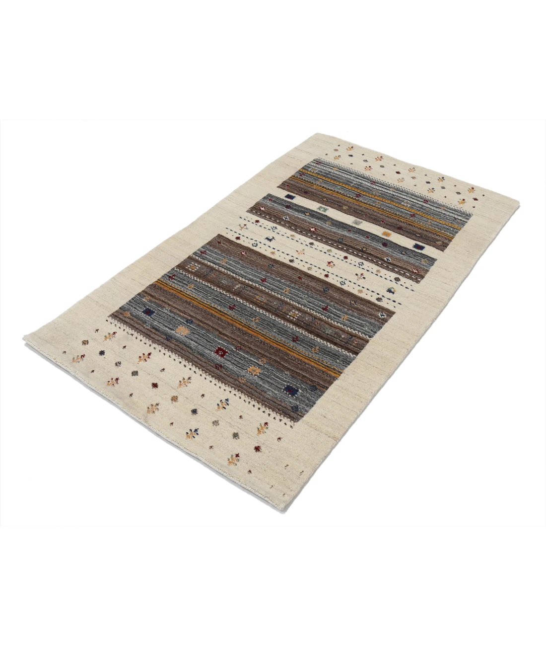 Hand Made Lori Wool Rug 3' 0" X 5' 2" 3' 0" X 5' 2" (91 X 158) / Ivory / Ivory