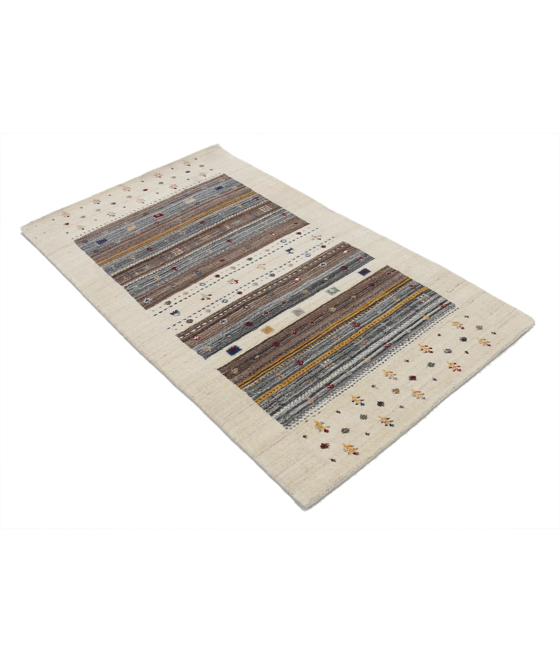Hand Made Lori Wool Rug 3' 0" X 5' 2" 3' 0" X 5' 2" (91 X 158) / Ivory / Ivory