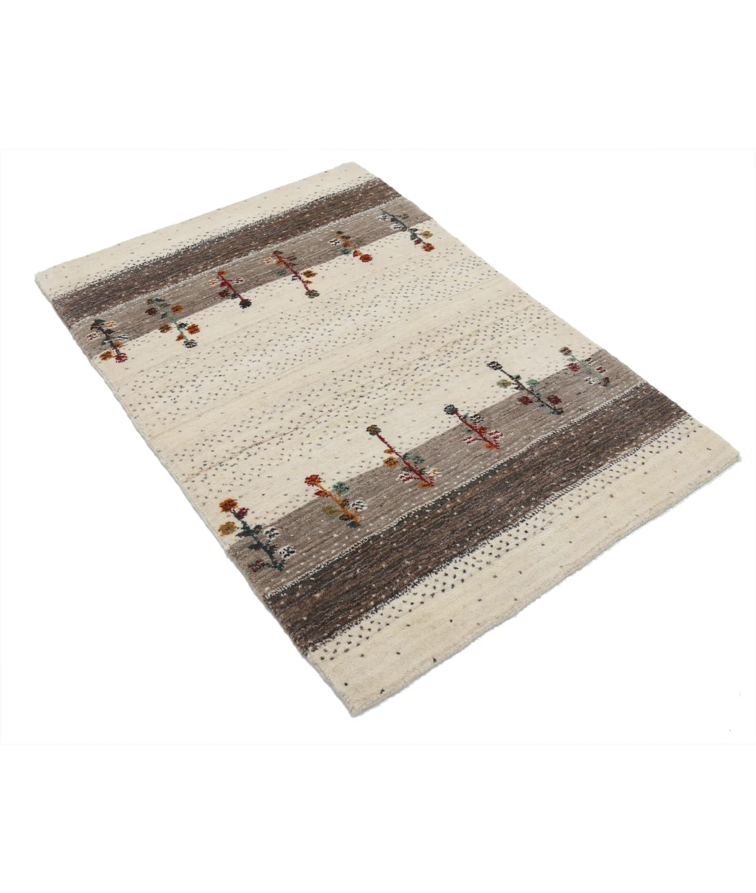 Hand Made Lori Wool Rug 2' 9" X 3' 11" 2' 9" X 3' 11" (84 X 119) / Ivory / Ivory