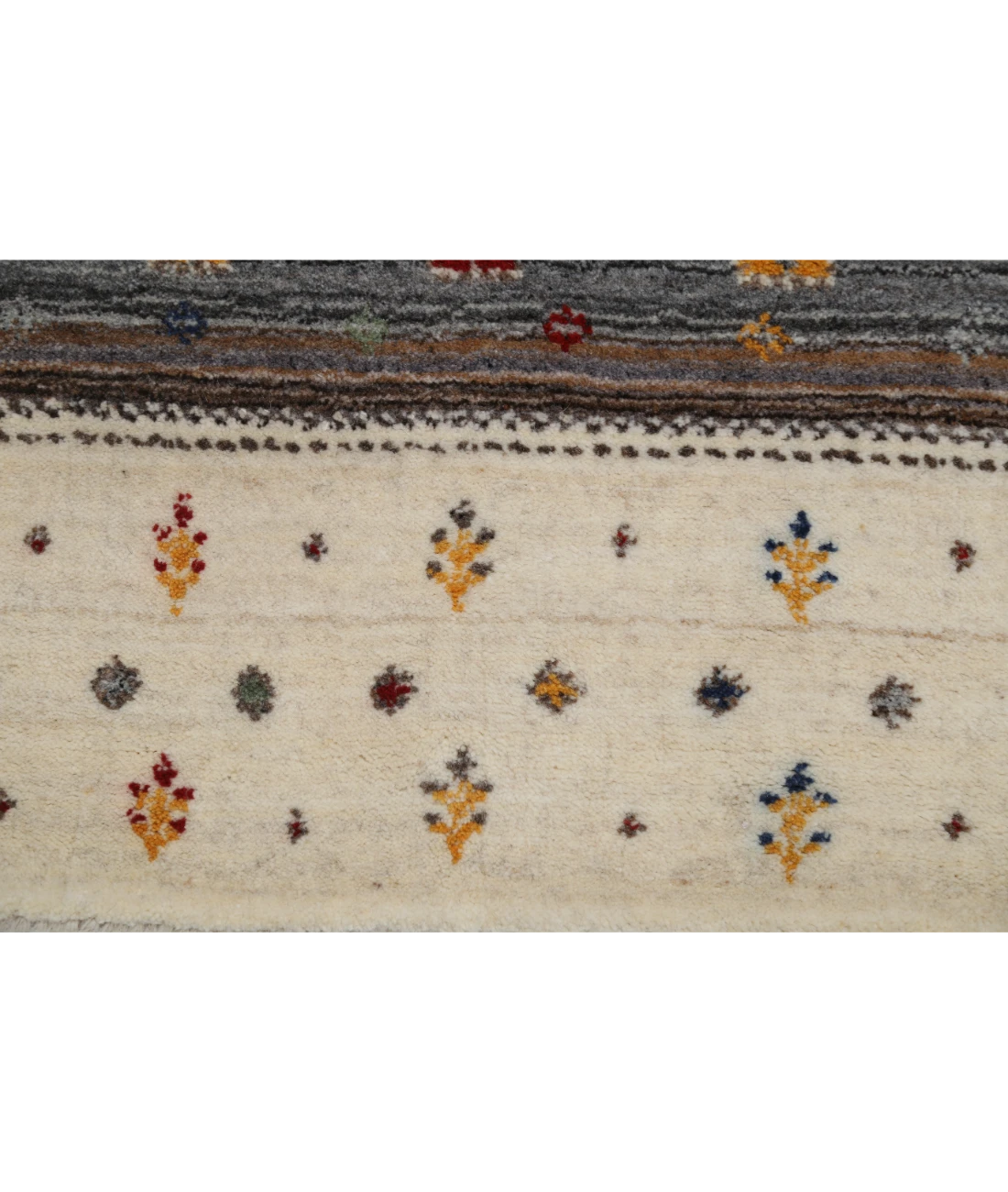 Hand Made Lori Wool Rug 2' 11" X 5' 2" 2' 11" X 5' 2" (89 X 158) / Ivory / Ivory