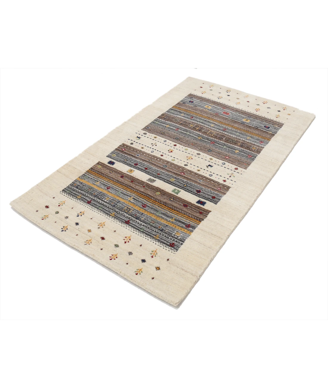 Hand Made Lori Wool Rug 3' 0" X 5' 2" 3' 0" X 5' 2" (91 X 158) / Ivory / Ivory