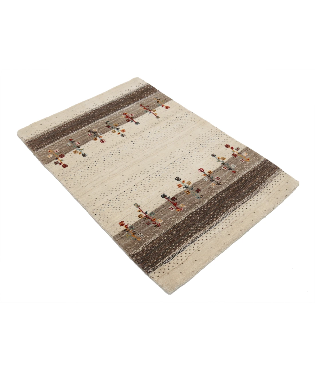 Hand Made Lori Wool Rug 2' 9" X 4' 0" 2' 9" X 4' 0" (84 X 122) / Ivory / Ivory