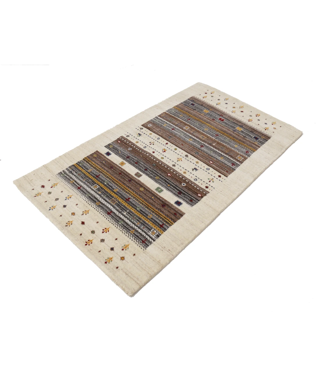 Hand Made Lori Wool Rug 3' 0" X 5' 2" 3' 0" X 5' 2" (91 X 158) / Ivory / Ivory