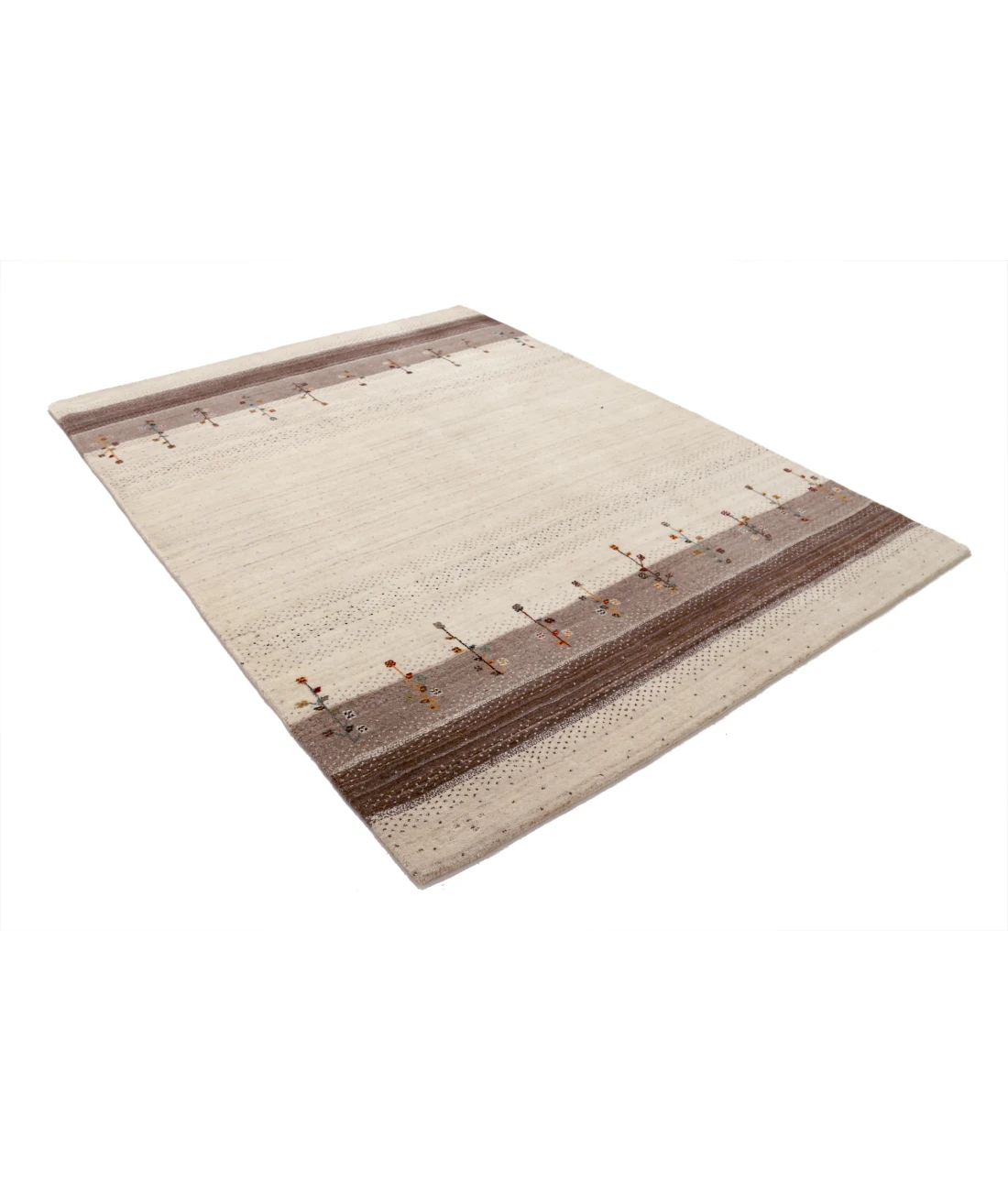 Hand Made Lori Wool Rug 5' 10" X 7' 10" 5' 10" X 7' 10" (178 X 239) / Ivory / Ivory