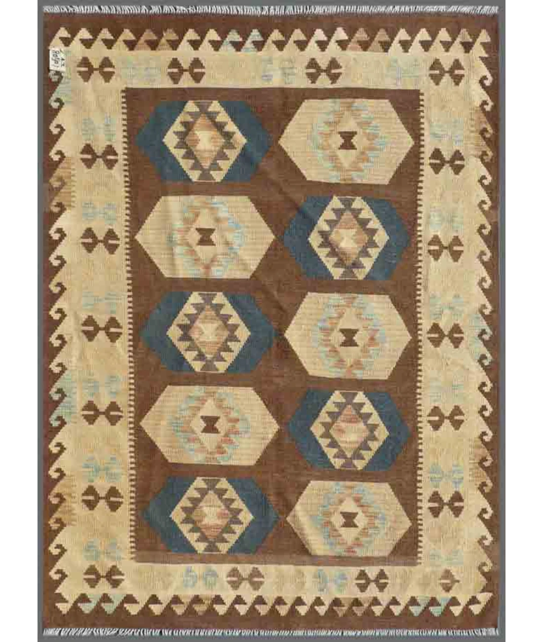 Hand Woven Maimana Kilim Wool Kilim Rug - 4'11'' x 6'6'' 4' 11" X 6' 6" ( 150 X 198 ) / Multi / Multi