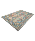 Maimana-Kilim 6'4'' X 9'8'' Hand-Knotted Wool Kilim 6'4'' x 9'8'' (190 X 290) / Grey / Grey