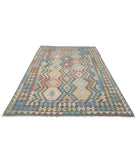 Maimana-Kilim 6'4'' X 9'8'' Hand-Knotted Wool Kilim 6'4'' x 9'8'' (190 X 290) / Grey / Grey