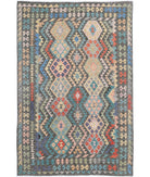Maimana-Kilim 6'4'' X 9'8'' Hand-Knotted Wool Kilim 6'4'' x 9'8'' (190 X 290) / Grey / Grey