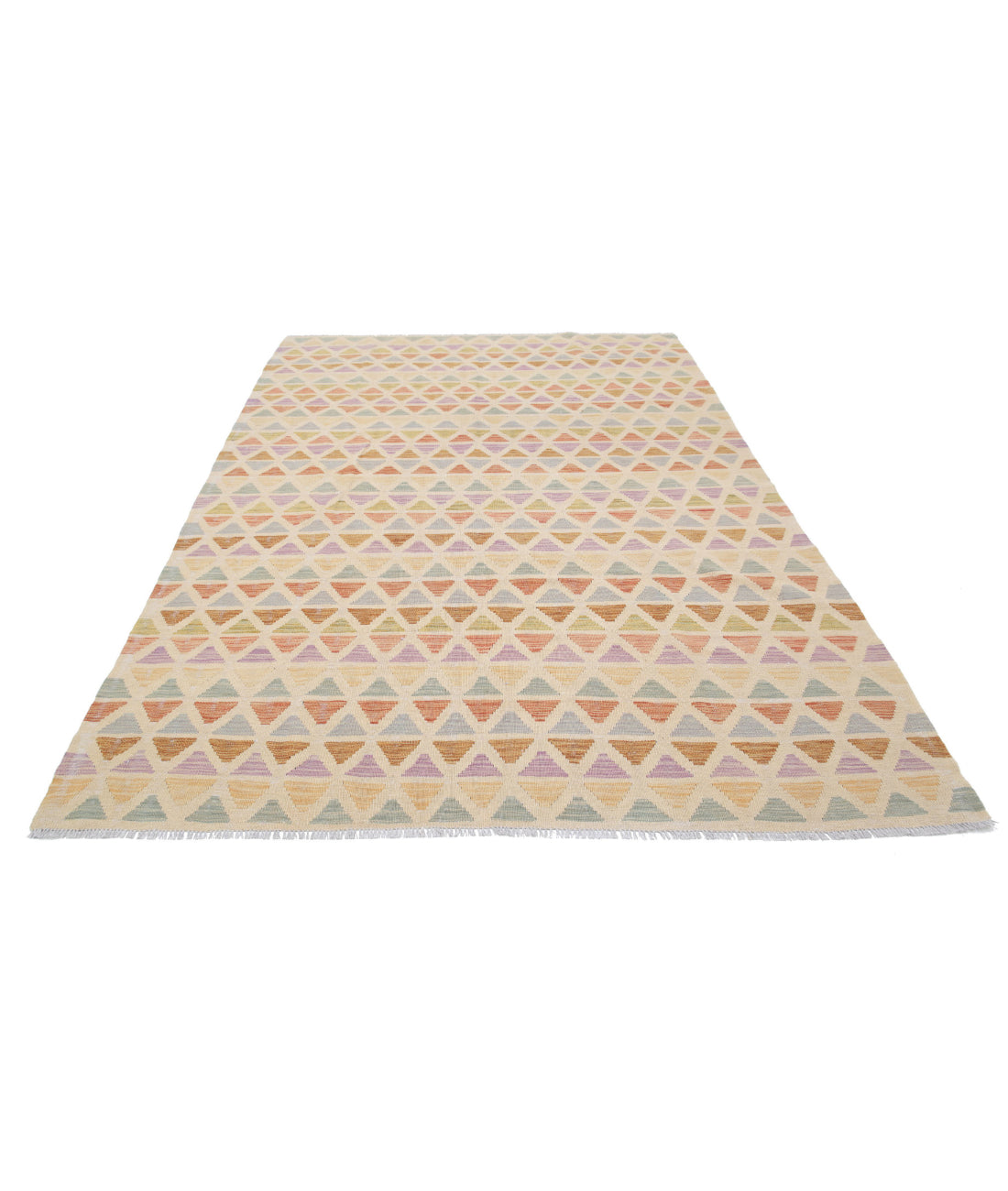 Maimana-Kilim 6'3'' X 9'9'' Hand-Knotted Wool Kilim 6'3'' x 9'9'' (188 X 293) / Multi / Multi