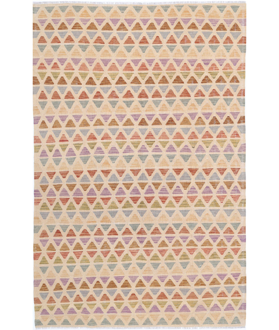Maimana-Kilim 6'3'' X 9'9'' Hand-Knotted Wool Kilim 6'3'' x 9'9'' (188 X 293) / Multi / Multi