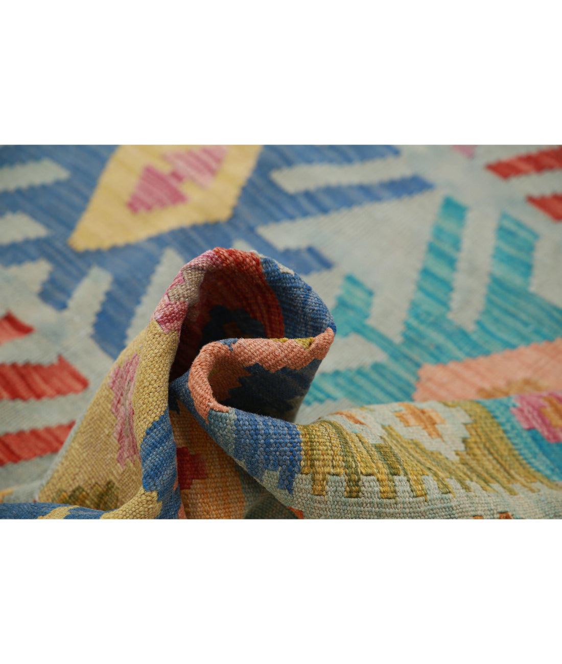 Maimana-Kilim 6'3'' X 9'11'' Hand-Knotted Wool Kilim 6'3'' x 9'11'' (188 X 298) / Multi / Multi