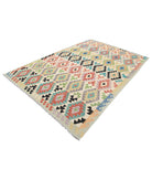 Maimana-Kilim 6'6'' X 9'10'' Hand-Knotted Wool Kilim 6'6'' x 9'10'' (195 X 295) / Multi / Multi