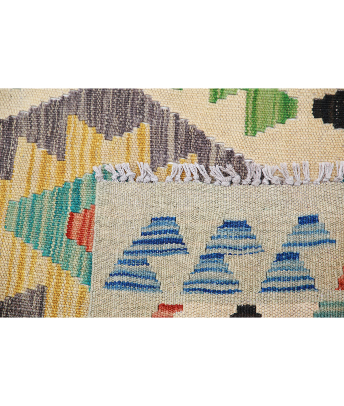 Maimana-Kilim 6'6'' X 9'10'' Hand-Knotted Wool Kilim 6'6'' x 9'10'' (195 X 295) / Multi / Multi