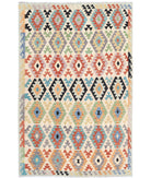 Maimana-Kilim 6'6'' X 9'10'' Hand-Knotted Wool Kilim 6'6'' x 9'10'' (195 X 295) / Multi / Multi