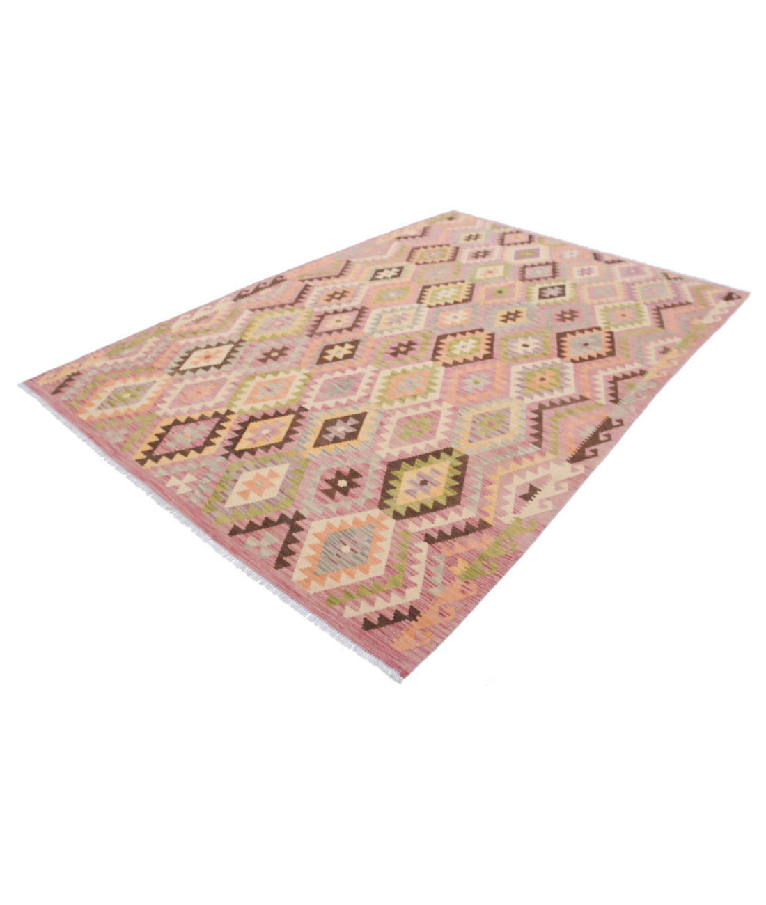 Maimana-Kilim 6'6'' X 9'9'' Hand-Knotted Wool Kilim 6'6'' x 9'9'' (195 X 293) / Multi / Multi