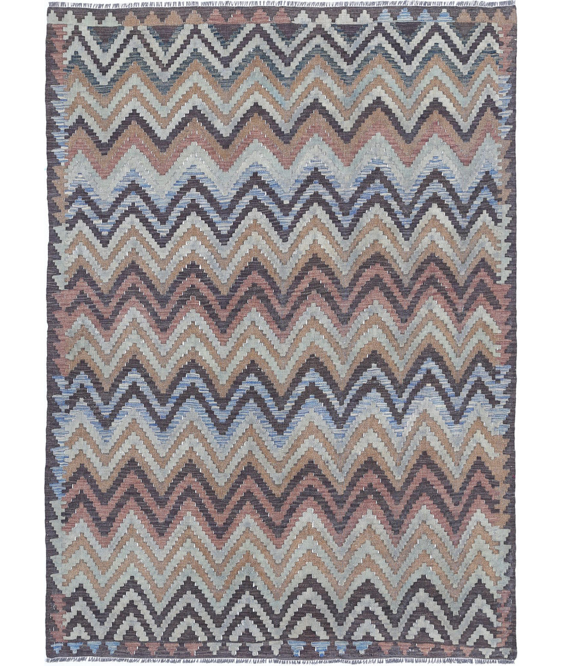 Maimana-Kilim 4'8'' X 6'6'' Hand-Knotted Wool Kilim 4'8'' x 6'6'' (140 X 195) / Multi / Multi