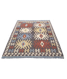 Maimana-Kilim 4'9'' X 6'6'' Hand-Knotted Wool Kilim 4'9'' x 6'6'' (143 X 195) / Grey / Grey