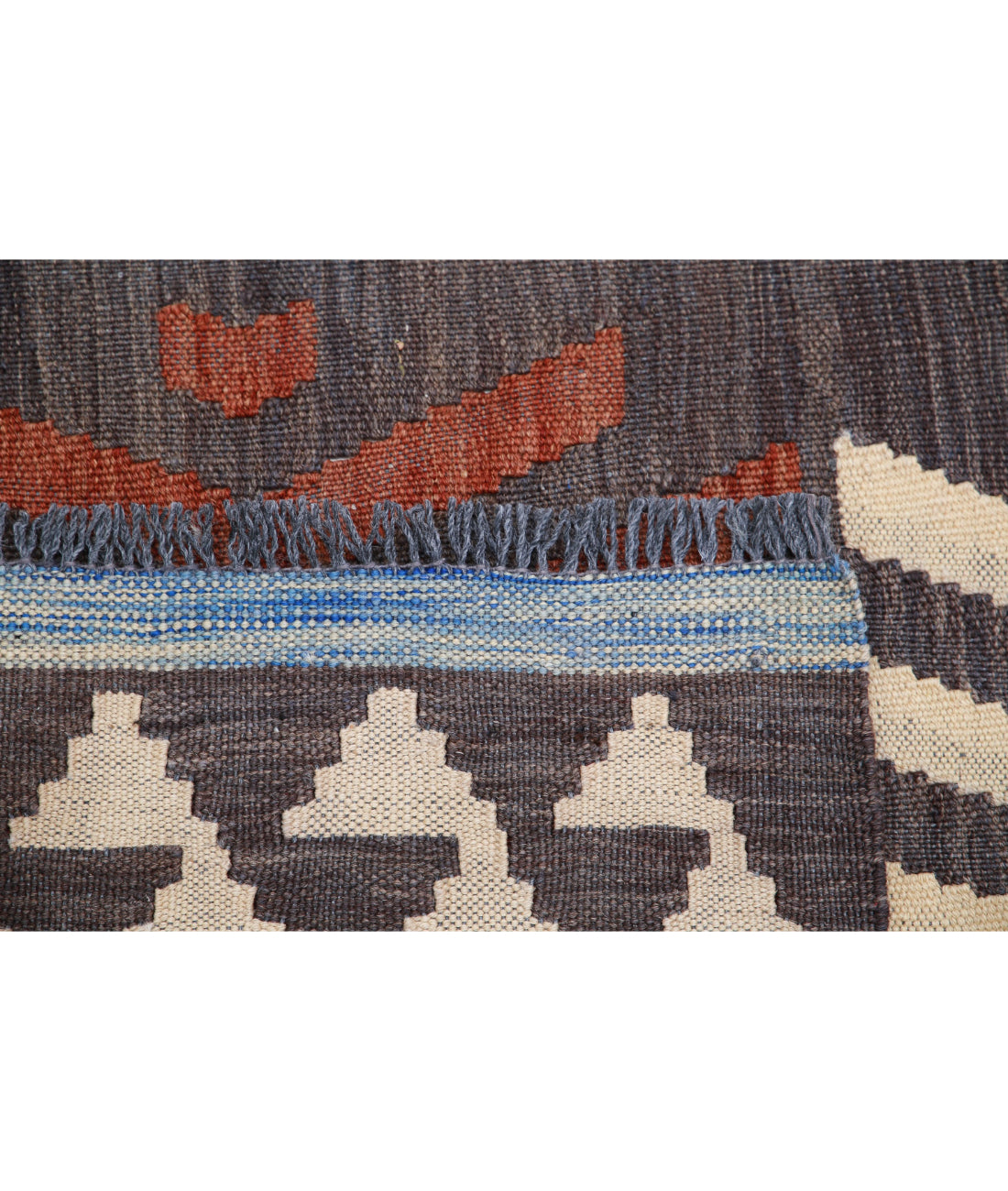 Maimana-Kilim 4'9'' X 6'6'' Hand-Knotted Wool Kilim 4'9'' x 6'6'' (143 X 195) / Grey / Grey