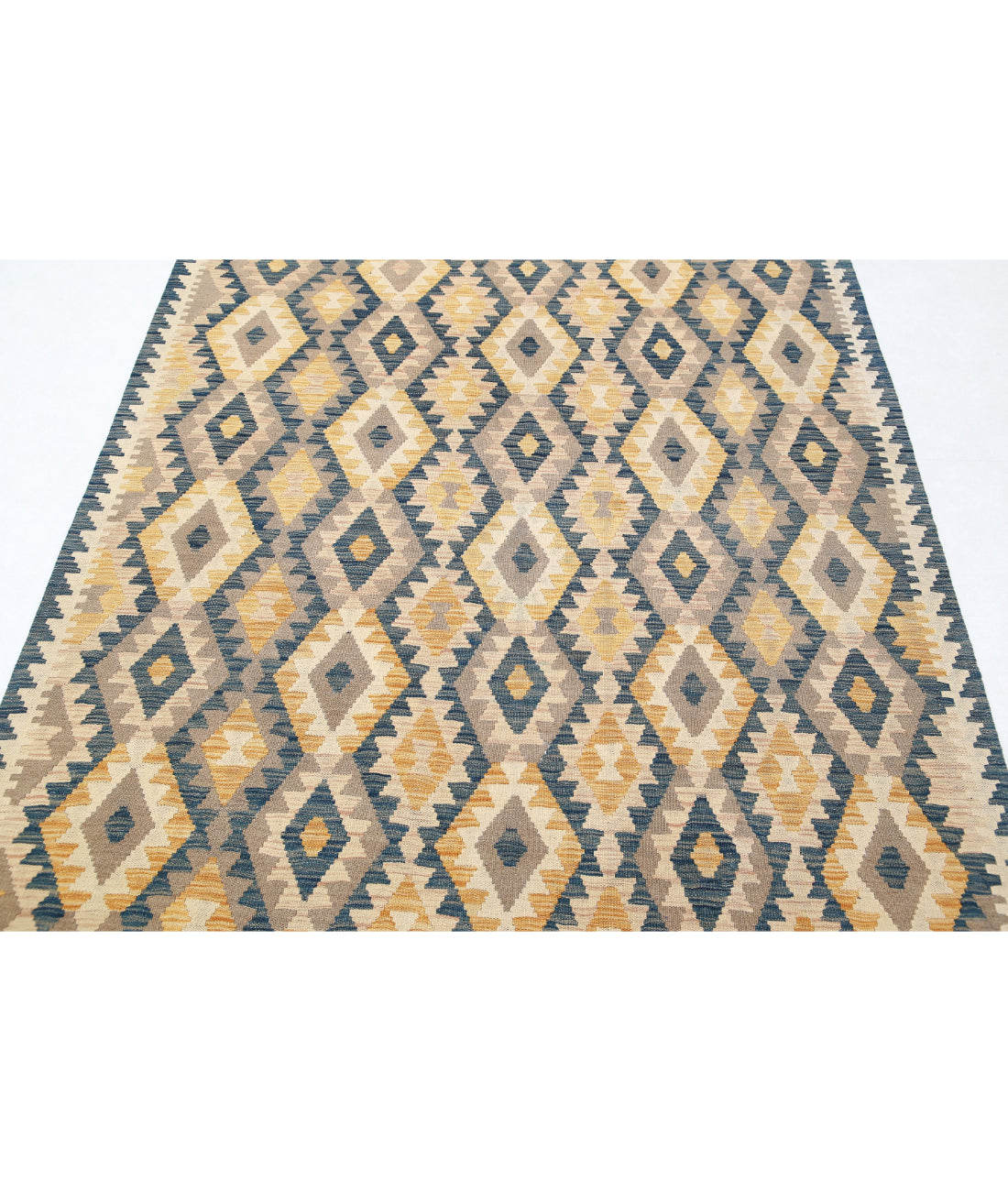 Maimana-Kilim 4'10'' X 6'8'' Hand-Knotted Wool Kilim 4'10'' x 6'8'' (145 X 200) / Multi / Multi