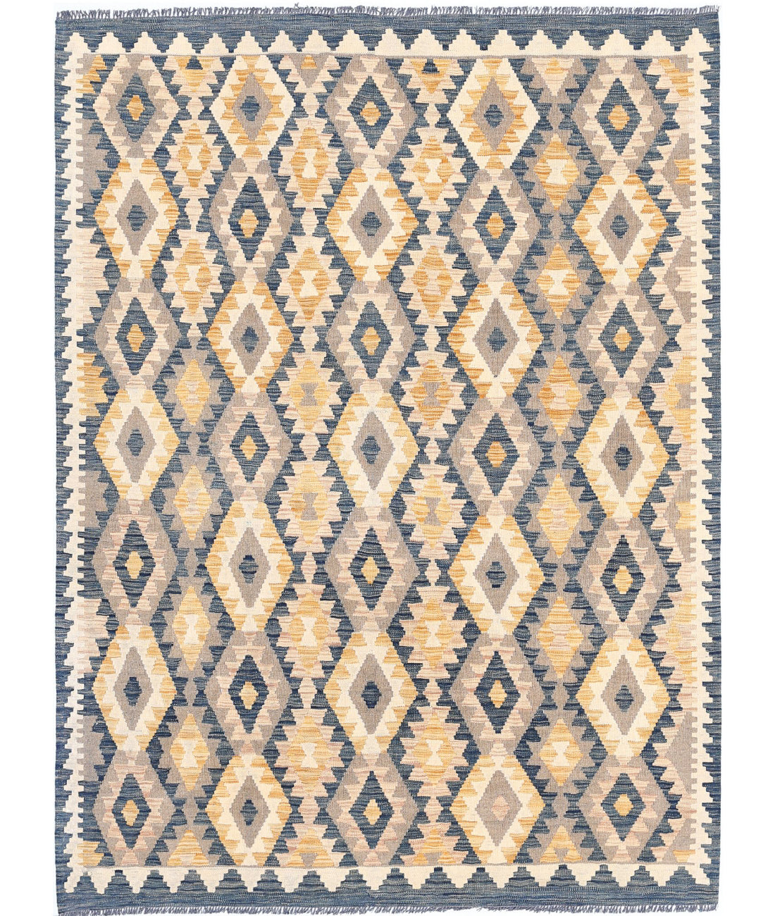 Maimana-Kilim 4'10'' X 6'8'' Hand-Knotted Wool Kilim 4'10'' x 6'8'' (145 X 200) / Multi / Multi