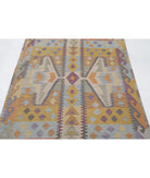 Maimana-Kilim 4'2'' X 5'11'' Hand-Knotted Wool Kilim 4'2'' x 5'11'' (125 X 178) / Multi / Multi