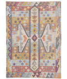 Maimana-Kilim 4'2'' X 5'11'' Hand-Knotted Wool Kilim 4'2'' x 5'11'' (125 X 178) / Multi / Multi