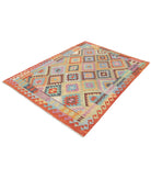 Maimana-Kilim 4'9'' X 6'6'' Hand-Knotted Wool Kilim 4'9'' x 6'6'' (143 X 195) / Multi / Multi